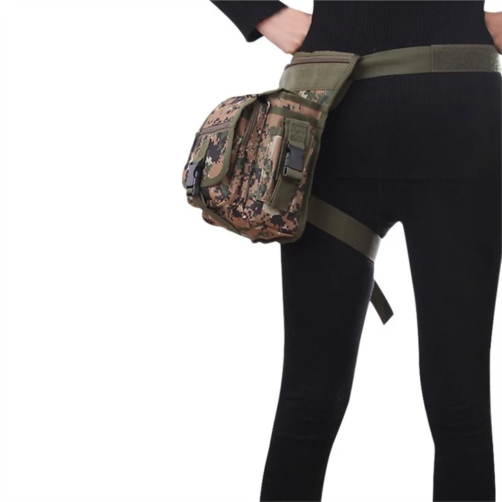 Desert Digital Color Multi-Function Outdoor Military Training Leg Bag Backpack For Tactical
