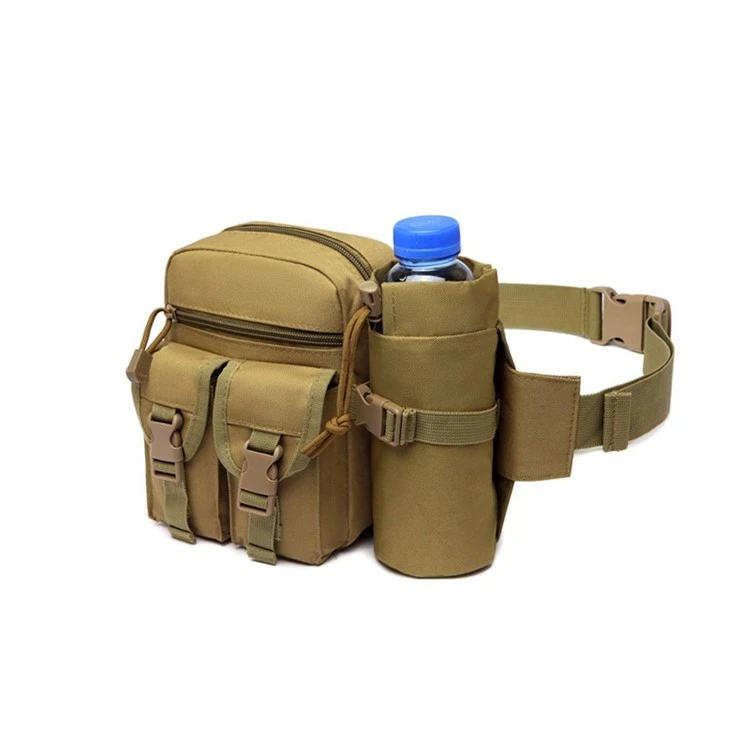 Jungle Camouflage Army Field Portable Tactical Waist Backpack Water Bottle Bag For Outdoor Camping