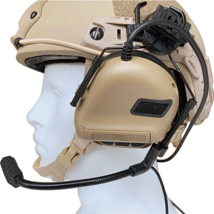PE Army Military Level Iiia Ballistic Bulletproof Helmet With Headset