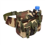 Bolsa de botella de agua de mochila de cintura táctica portátil de campo de ejército de camuflaje de selva para acampar al aire libre